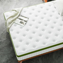 12 Inch Full Size Hybrid Mattress in a Box with Gel Memory Foam and Pocket Springs, Pressure Relief & Motion Isolation, CertiPUR-Us Certified, Assembled in USA
