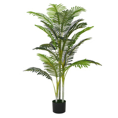 61" Artificial Palm Tree with Black Plastic Pot, Set of 2