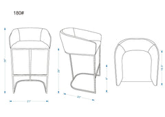 Counter Stool in Gray