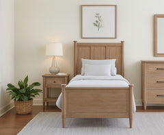 Mindi Veneer Twin Bed W/O Trundle
