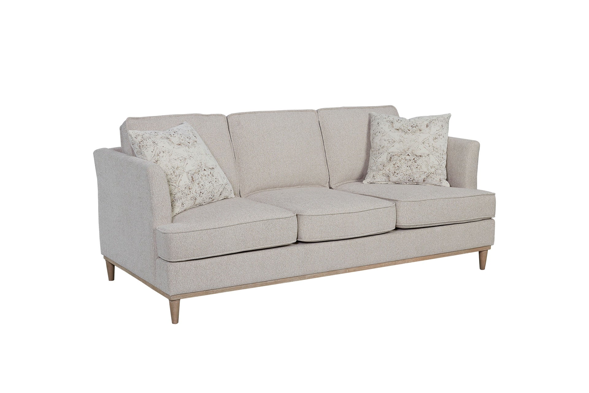 Sofa with 3 Reversable Cushions and 2 Pillows