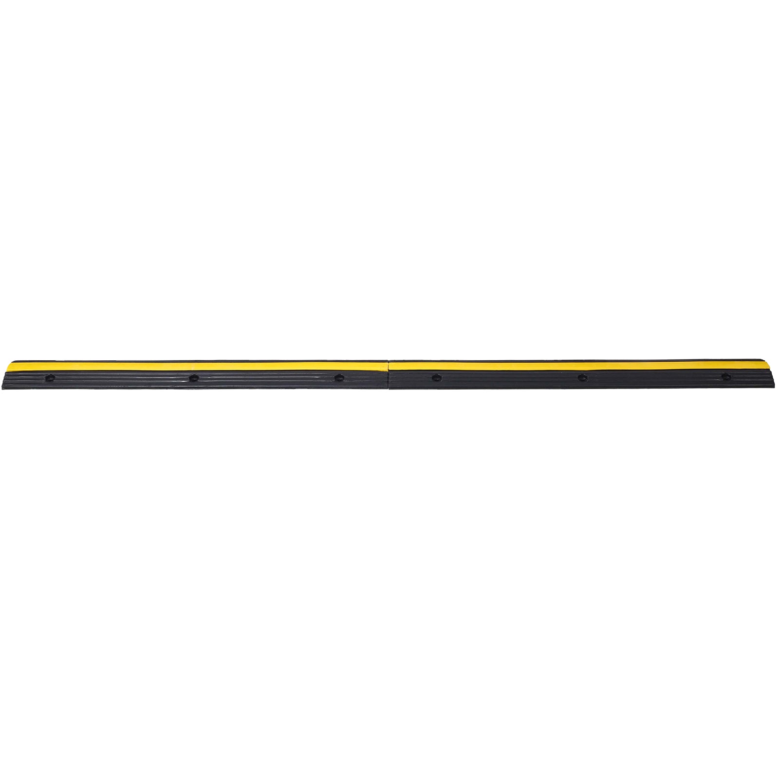 Cable Protector Ramp Rubber Speed Bumps 3 Pack of 1 Channel 6600Lbs Load Capacity with 18 Bolts Spike for Asphalt Concrete Gravel Driveway (1 Channel, 3 Pack)