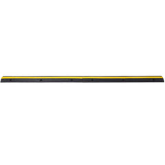 Cable Protector Ramp Rubber Speed Bumps 3 Pack of 1 Channel 6600Lbs Load Capacity with 18 Bolts Spike for Asphalt Concrete Gravel Driveway (1 Channel, 3 Pack)