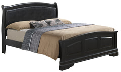 Elegant Traditional Black Full Bed