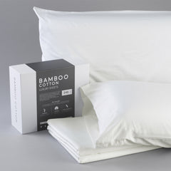 Bamboo Cotton Sheets Soft and Smooth with Viscose from Bamboo Ivory Cal King Split Head