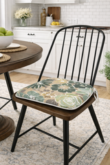 Outdoor Patio Chair Cushions, Water-Repellent U-Shape Thick Foam Seat Cushions with Ties, 17"x16"x2" All-Weather Cushions for Garden, Patio & Dining Chairs (Set of 4)- Magpie Fabrics