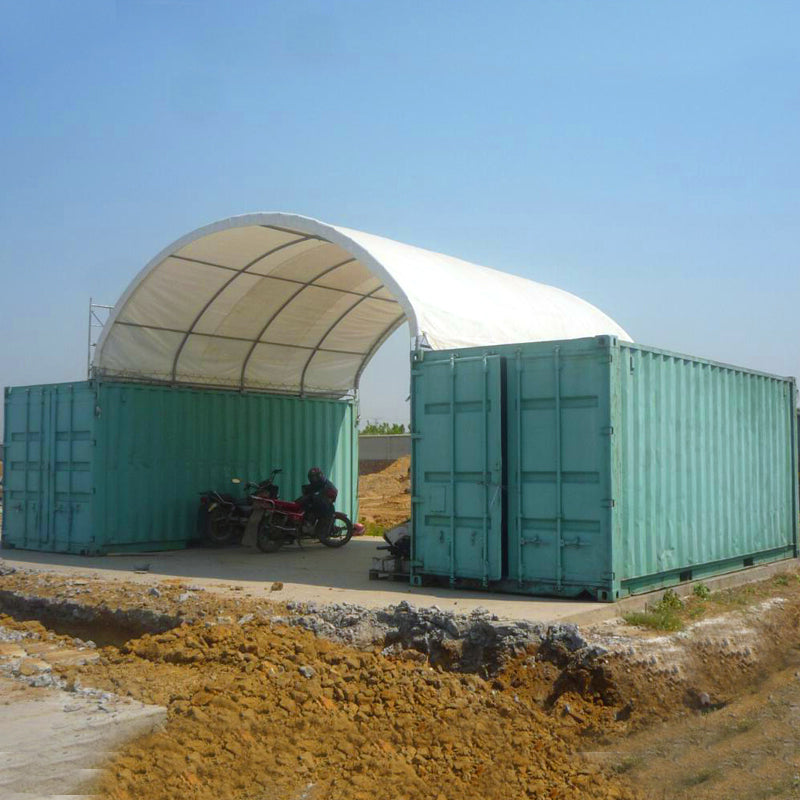 Shipping Container Canopy Shelter 20'x20',18oz PVC
