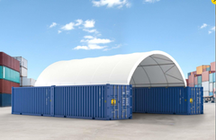 Shipping Container Canopy Shelter 20'x40',11oz PE