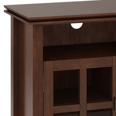 Artisan 48 inch Wide Solid Wood TV Stand in Russet Brown For TVs up to 55 inches