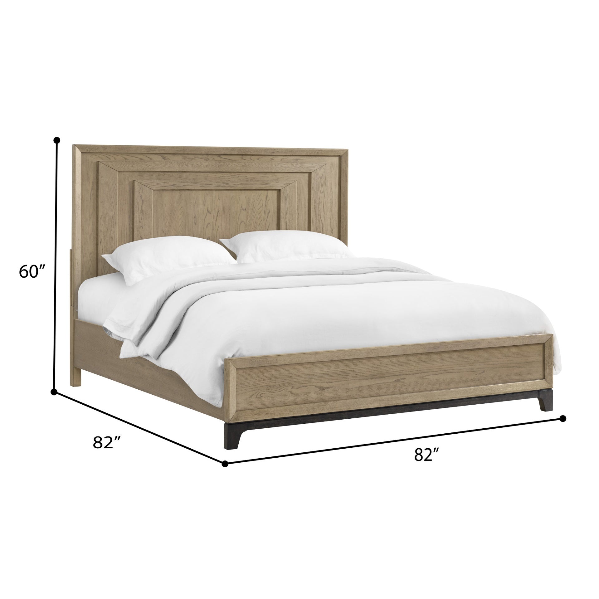 Caramel and Cocoa King Panel Bed