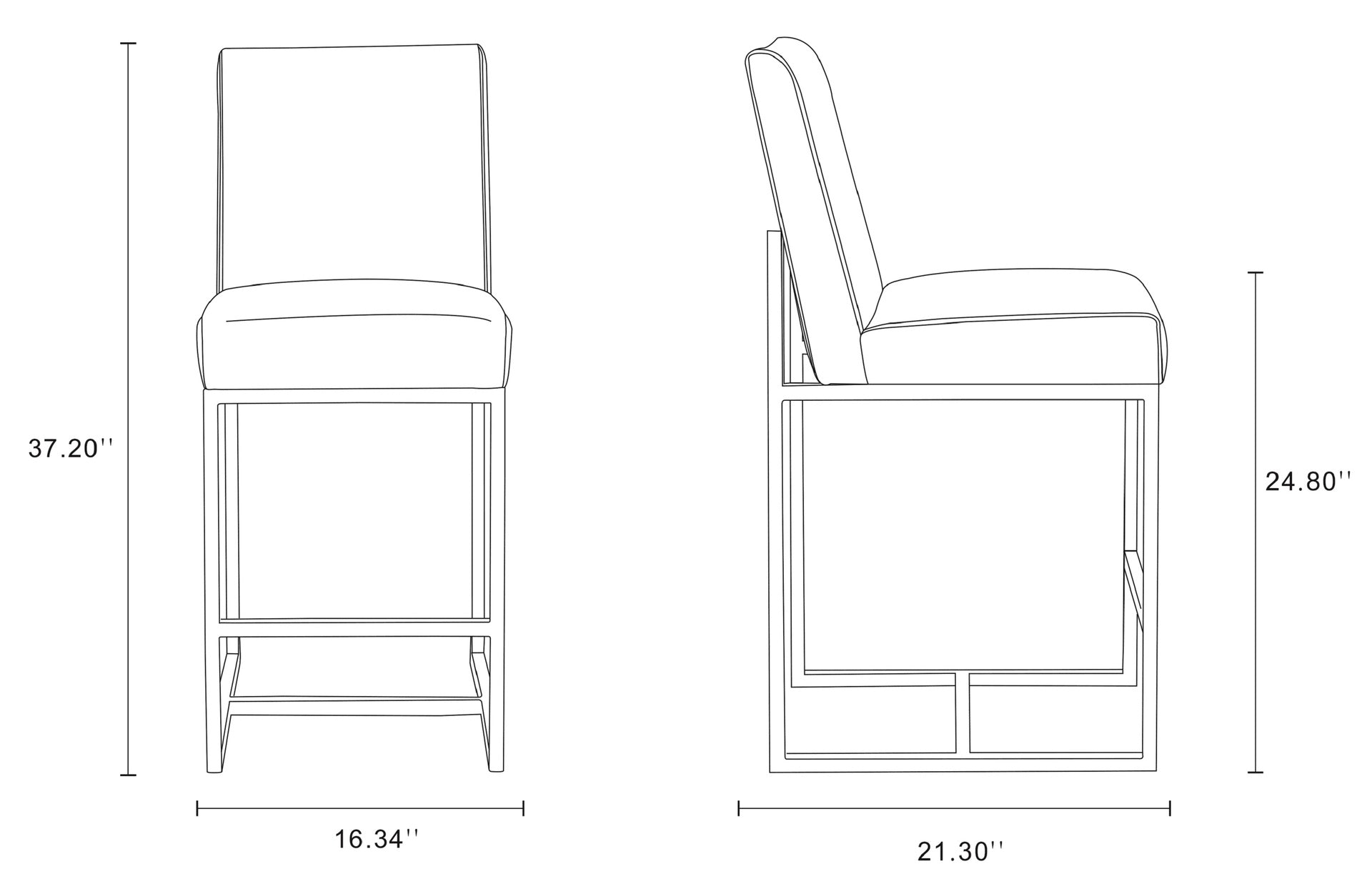 Counter Stool in Camel