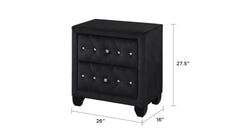 HAZEL Queen 4 Pc Bedroom Set Made With Wood In Black Color(NJ INVENTORY)
