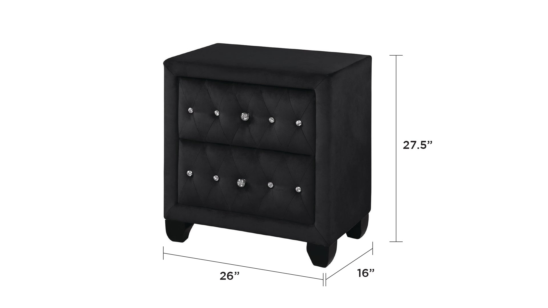 HAZEL Queen 5 Pc Bedroom Set Made With Wood In Black Color(NJ INVENTORY)