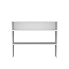 Library Desk 31.5" H, with 2 Shelves and 2 Legs, White