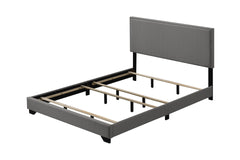 Leandros Light Gray Fabric Queen Bed