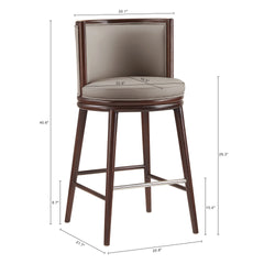 Barstool in Taupe