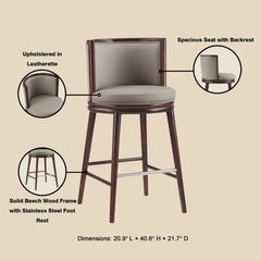 Barstool in Taupe