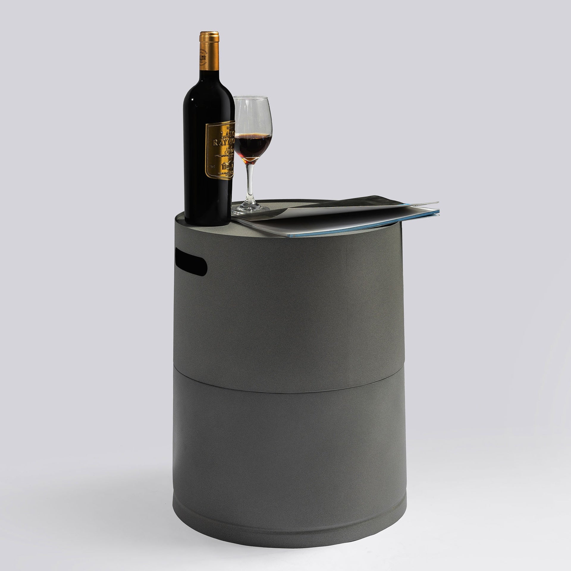 Steel Propane Tank Cover Round Tank Holder Hide-away Side Table