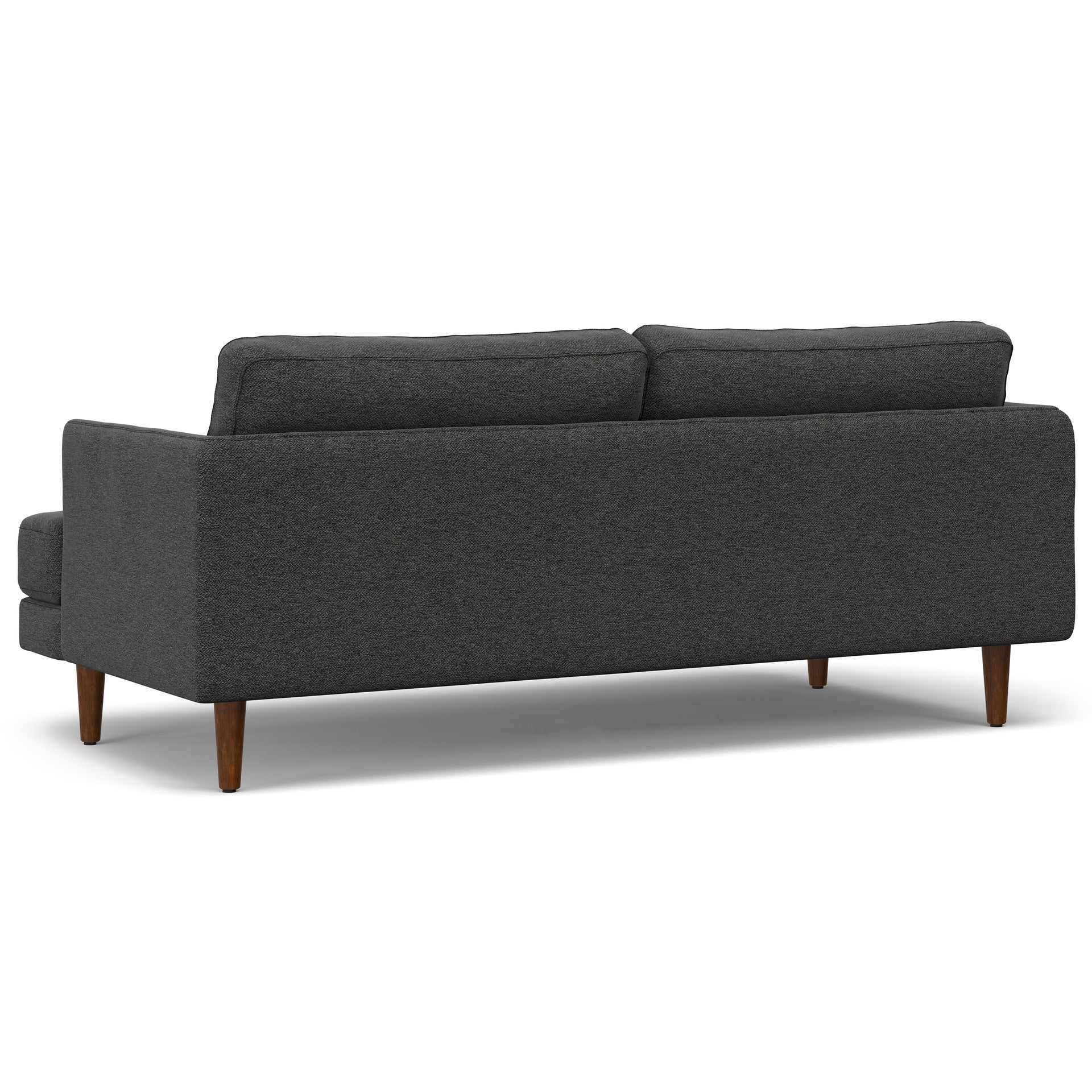 Livingston 76 inch Sofa in Charcoal Grey Woven-Blend Fabric