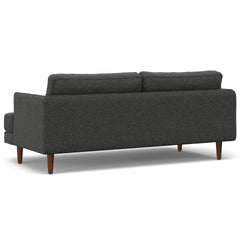 Livingston 76 inch Sofa in Charcoal Grey Woven-Blend Fabric