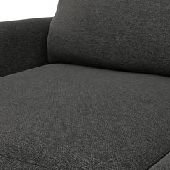 Livingston 76 inch Sofa in Charcoal Grey Woven-Blend Fabric