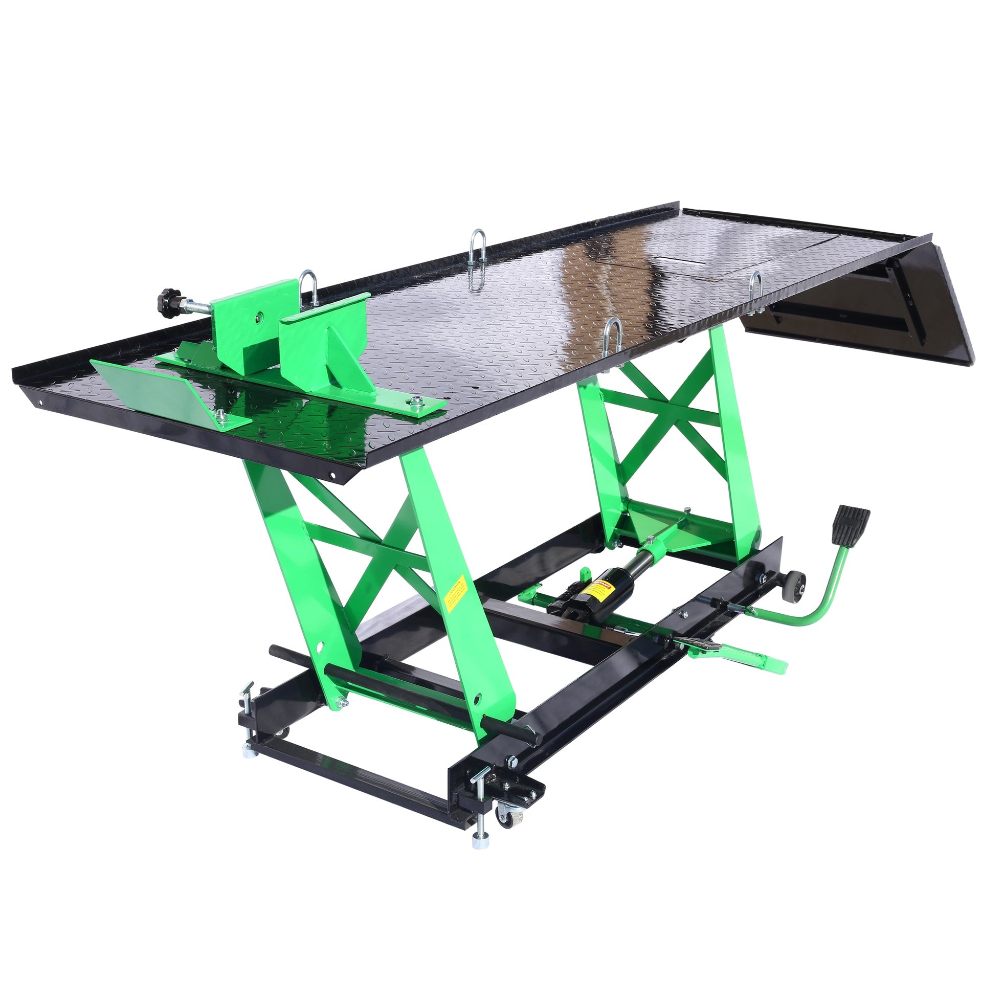 Hydraulic Motorcycle Lift - 1000 LB Capacity, Lift Hoist, Jack Stand, for Mechanics, Workshops, Homes