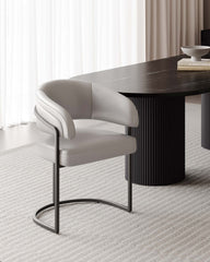 Dining Chair in Light Gray