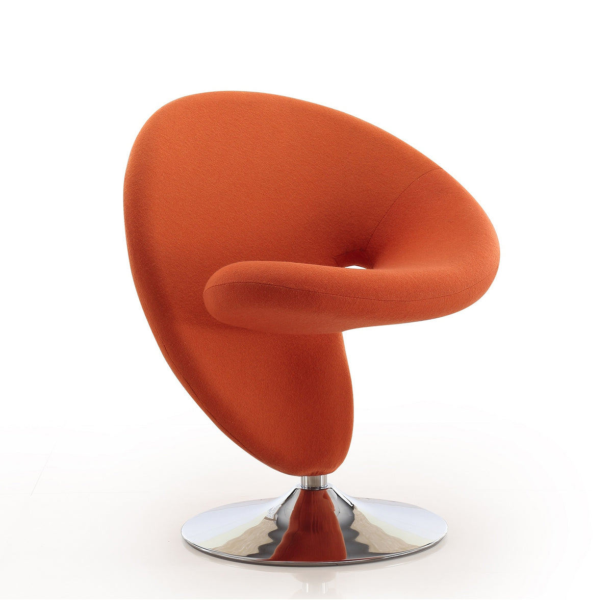 Swivel Lounge Chair in Orange