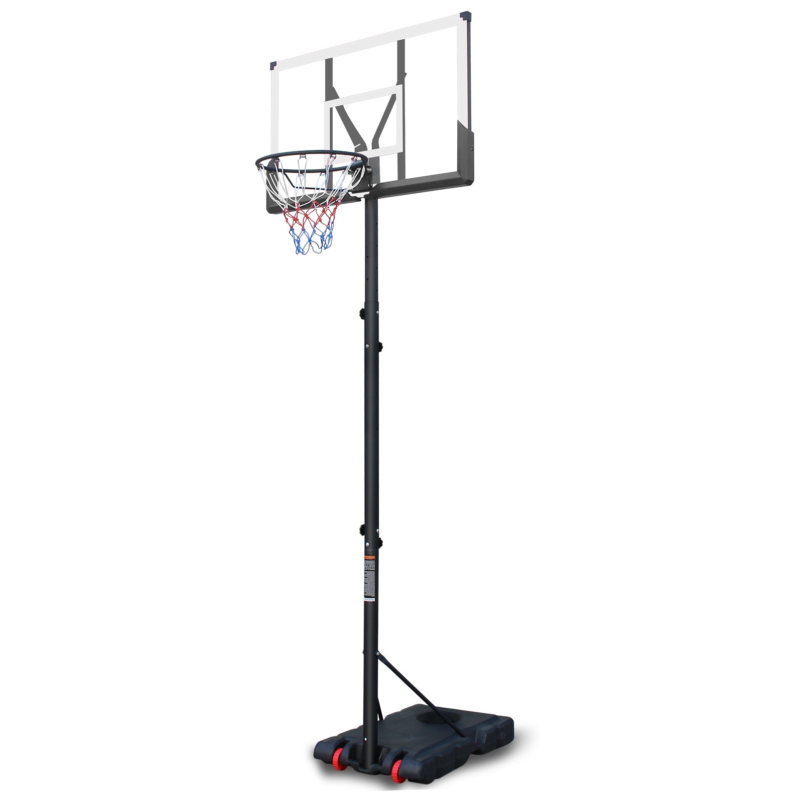 Use for Outdoor Height Adjustable 5.7 to 10ft Basketball Hoop 44 Inch Backboard Portable Basketball Goal System with Stable Base and Wheels