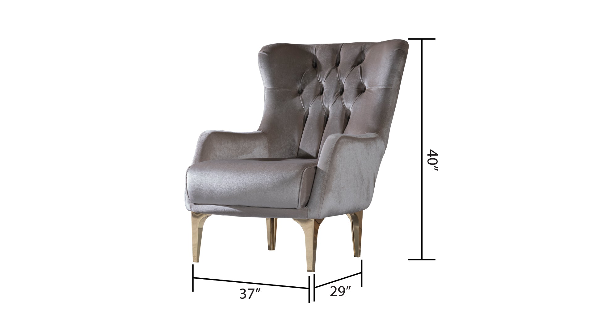 Lust Modern Style Chair  in Taupe  same as B009139104 (CA inventory)