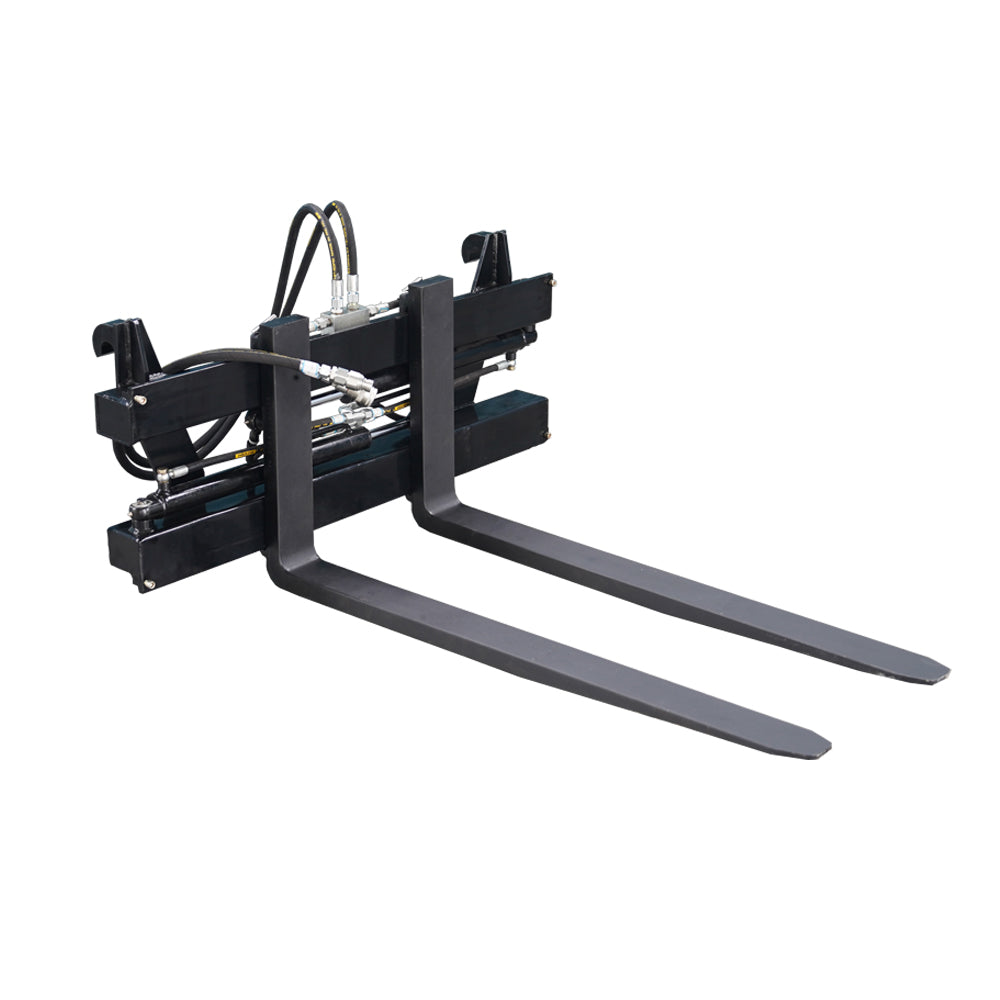 Load Capacity Skid Steer Hydraulic Positioning Pallet Forks