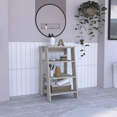 Cabinet 30" H, Four Shelves, Vertical, Light Gray