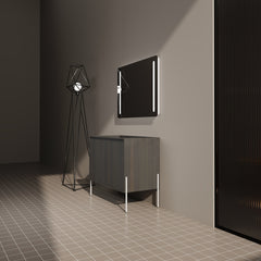 36" Freestanding Bathroom Vanity, Storage Cabinet with Soft Closed Doors (KD-Package)-Excluding Sink