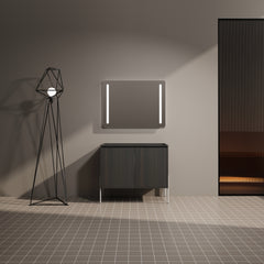 36" Freestanding Bathroom Vanity, Storage Cabinet with Soft Closed Doors (KD-Package)-Excluding Sink