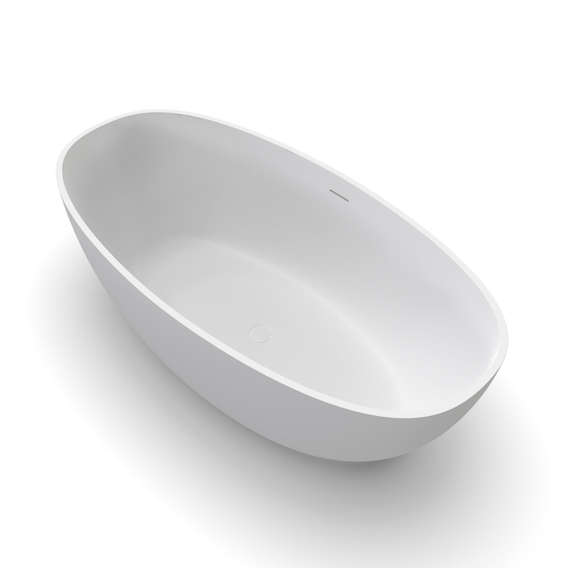 61 inch small size artificial stone solid surface freestanding bathroom bathtub