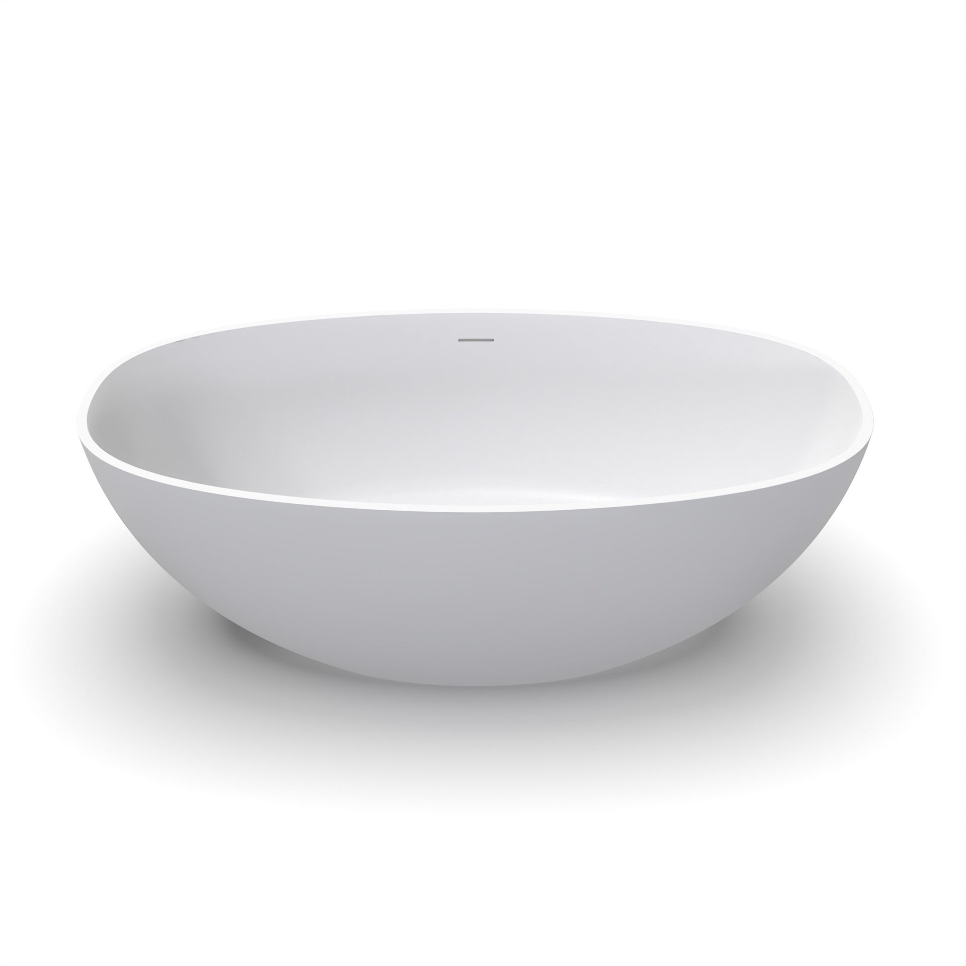 61 inch small size artificial stone solid surface freestanding bathroom bathtub