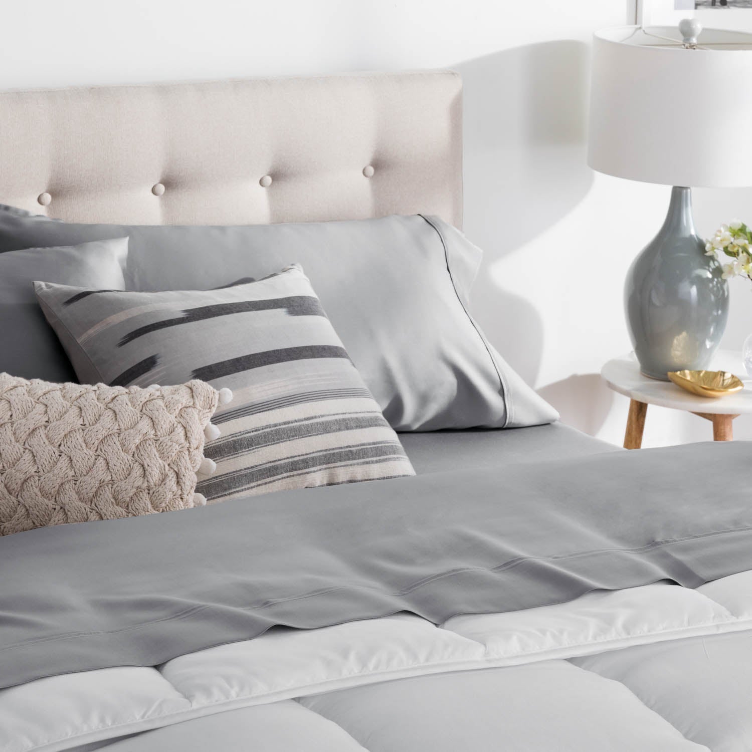 Brookside Tencel Sheet Set, Split King, Slate