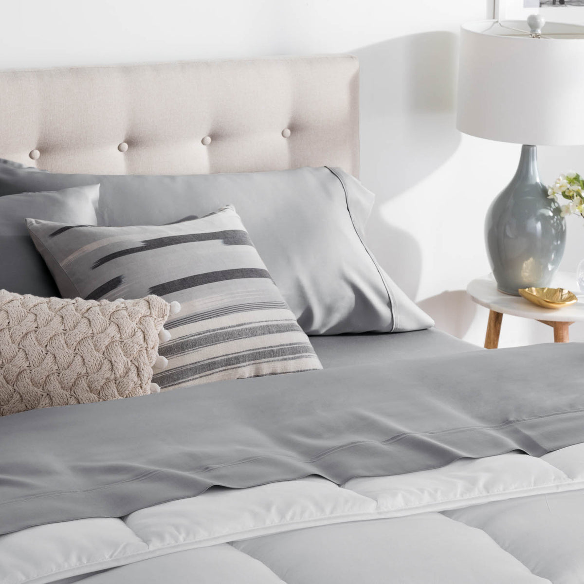 Brookside Tencel Sheet Set, Split King, Slate