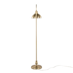 Emery 64" Contemporary Metal Floor Lamp in Gold Metal from Grandview Gallery by LumiSource