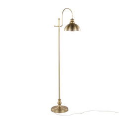 Emery 64" Contemporary Metal Floor Lamp in Gold Metal from Grandview Gallery by LumiSource