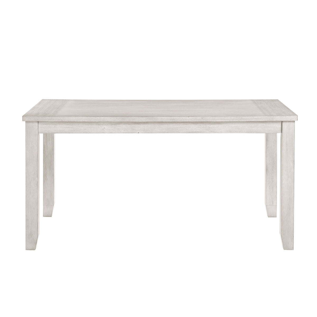 Modern Farmhouse 7pc Dining Set Table and 6 Side Chairs Upholstered Antique White Finish Durable Wooden Furniture