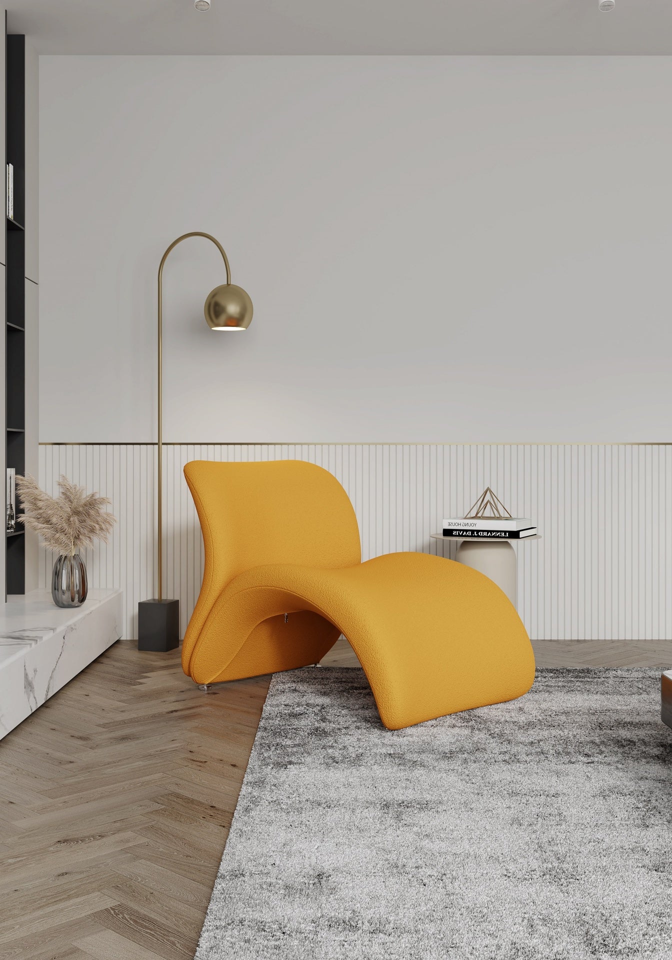 Accent Chair in Yellow
