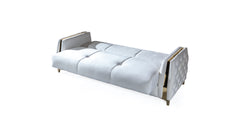 Lust Modern Style Sleeper Sofa Made with wood in Off White (CA INVENTORY)