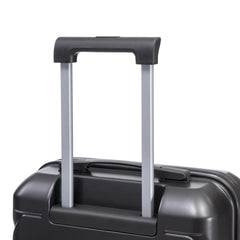 14"/20" 2 pcs/set in ABS Spinner Wheel Luggage, with Combination Lock,14" Cosmetic Case (Dark Gray)