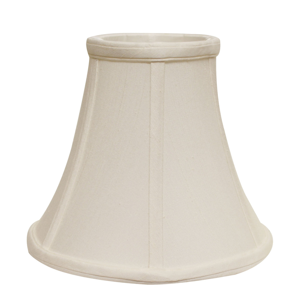Slant Bell Softback Lampshade with Washer Fitter, White Natural Fabric Lampshade for Table Lamps, 9" Top x 18" Bottom x 13" Height