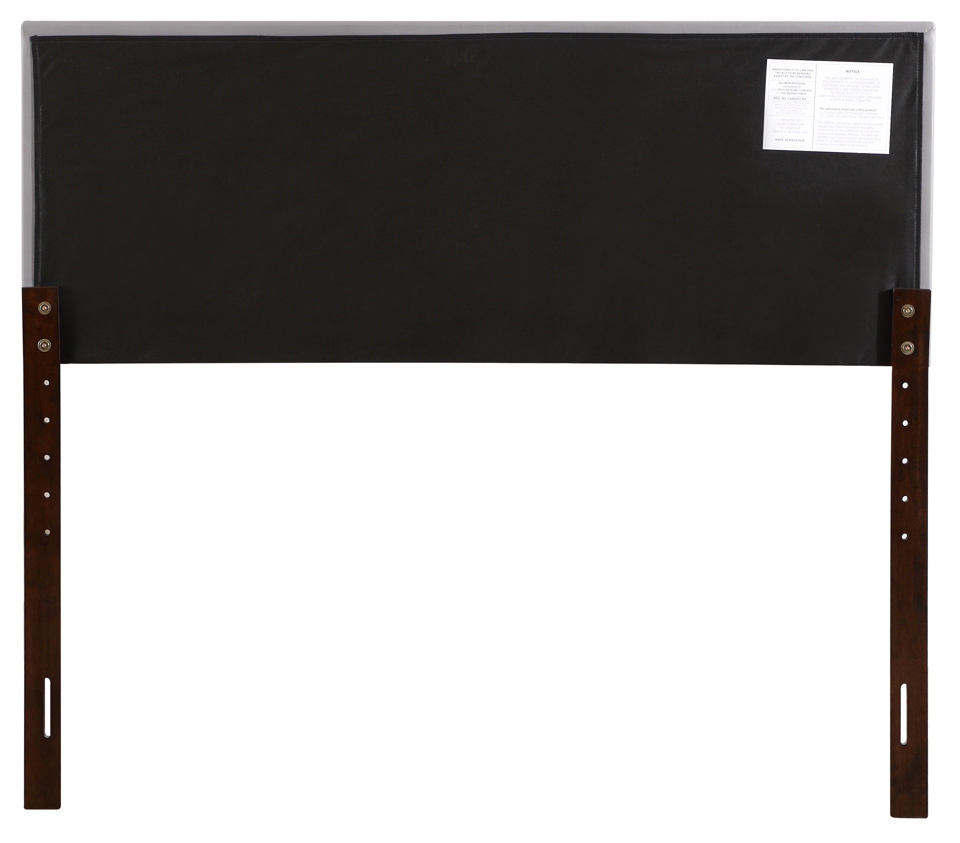 Casual Light Grey Upholstered Headboard King Size