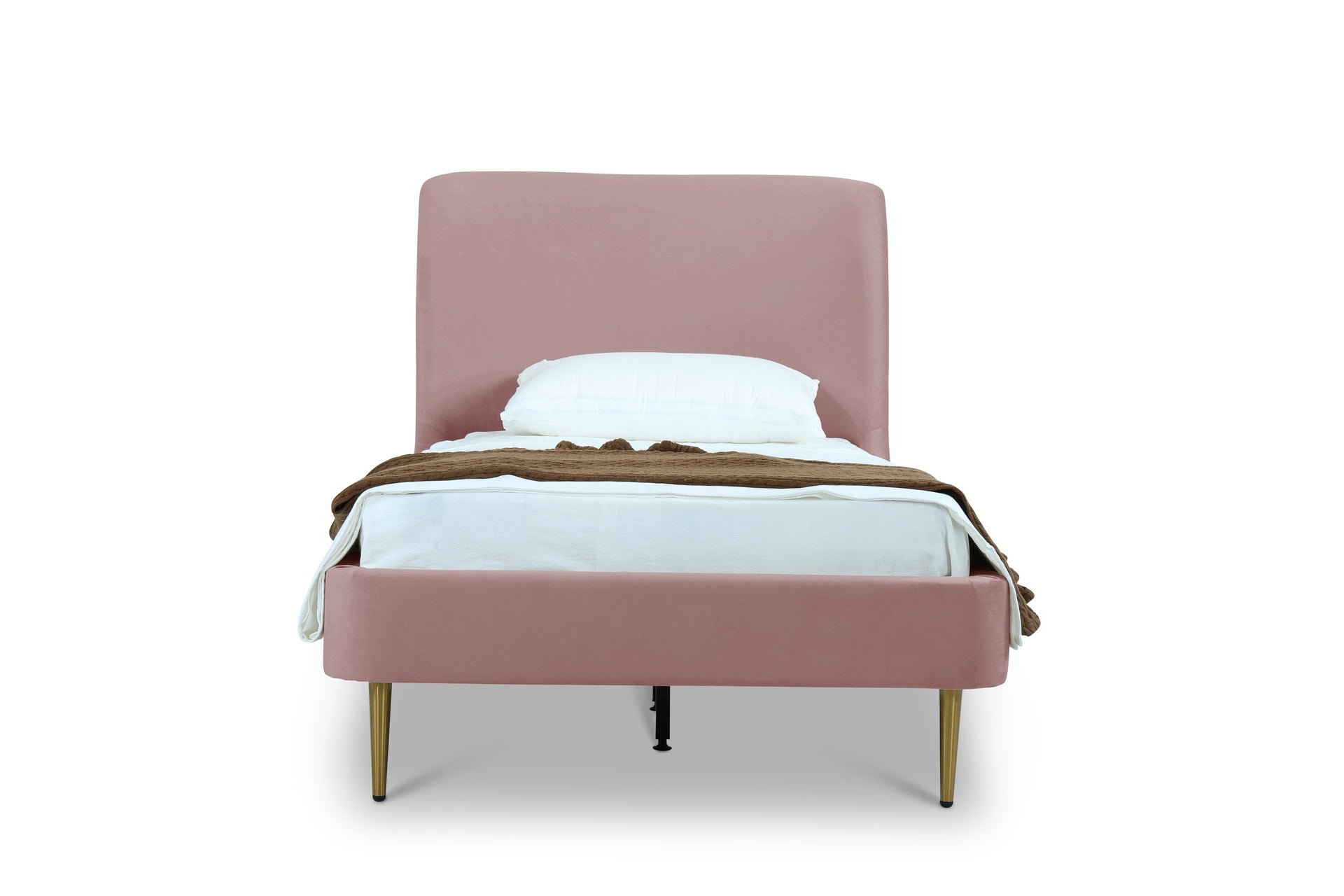 Twin Bed in Blush and Gold
