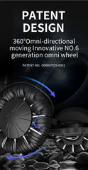 One-Touch Folding Electric Wheelchair for Adults, 15 Miles Long Range Foldable Power Wheelchair with Zero Gravity, Rehabilitation Training