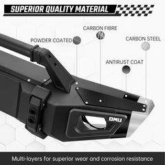OMU Genesis Series Steel And Aluminum Front Bumper For Jeep Wrangler JL2018+ / Gladiator JT 2020+