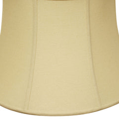 Slant Shallow Drum Softback Lampshade with Washer Fitter, Tan